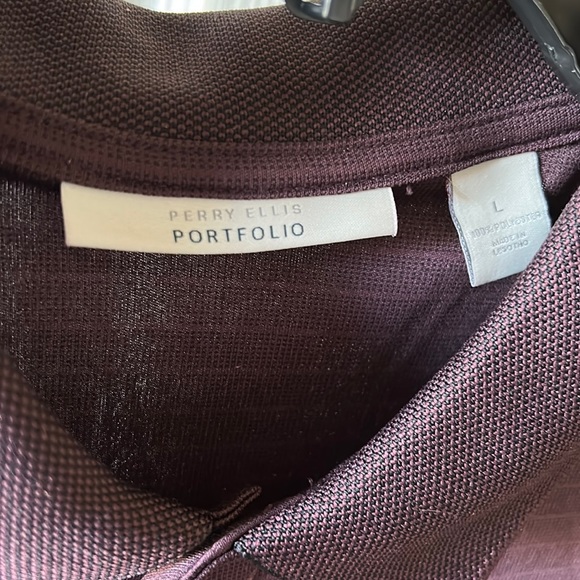 Perry Ellis polo. Deep purple color. - Picture 2 of 5